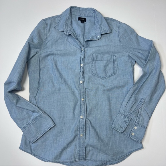 J. Crew Sky Blue Casual Shirt - Picture 2 of 3